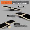Yes4All Balance Board Sports Trainer, Surf Trainer Board With Adjustable Stoppers, Improve Core Strength and Balance Control(I. 3in1 Balance Board Training System)