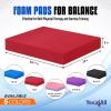 Yes4All Balance Pad, Nonslip TPE Foam Balance Pad with Upgraded Sizes – L, XL, XXL Balance Mat for Fitness, Yoga & Stability Training – Multicolor Options(E.Red – L – (15 5″ x 13″ x 2″))
