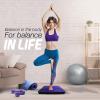 Yes4All Balance Pad, Nonslip TPE Foam Balance Pad with Upgraded Sizes – L, XL, XXL Balance Mat for Fitness, Yoga & Stability Training – Multicolor Options(M.Purple – XXL + Ultra Thick -20″ x 16″ x 3″)