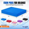Yes4All Balance Pad, Nonslip TPE Foam Balance Pad with Upgraded Sizes – L, XL, XXL Balance Mat for Fitness, Yoga & Stability Training – Multicolor Options(I.Blue – XL – (19″ x 15″ x 2 25″))