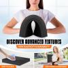 Yes4All Balance Pad, Nonslip TPE Foam Balance Pad with Upgraded Sizes – L, XL, XXL Balance Mat for Fitness, Yoga & Stability Training – Multicolor Options(A1.Set 4pcs Black – L)