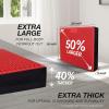 Yes4All Balance Pad, Nonslip TPE Foam Balance Pad with Upgraded Sizes – L, XL, XXL Balance Mat for Fitness, Yoga & Stability Training – Multicolor Options(L.Red – XXL + Ultra Thick – (20″ x 16″ x 3″))