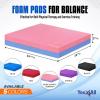 Yes4All Balance Pad, Nonslip TPE Foam Balance Pad with Upgraded Sizes – L, XL, XXL Balance Mat for Fitness, Yoga & Stability Training – Multicolor Options(I.Rose Quartz/Serenity – L Thick – 15 5″ x 13 5″ x 2 4″)