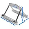 Yes4All Cable Machine Attachment, Double D Handle & Tricep Rope Cable Attachment, Weight Machine Accessories Load 880 LB for Home Gym(A. Double Row Chrome)