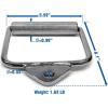 Yes4All Cable Machine Attachment, Double D Handle & Tricep Rope Cable Attachment, Weight Machine Accessories Load 880 LB for Home Gym(A. Single D Handle – Chrome)