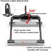 Yes4All Cable Machine Attachment, Double D Handle & Tricep Rope Cable Attachment, Weight Machine Accessories Load 880 LB for Home Gym(F. Double Row Rotate Chrome)