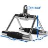 Yes4All Cable Machine Attachment, Double D Handle & Tricep Rope Cable Attachment, Weight Machine Accessories Load 880 LB for Home Gym(G. Double Row Rotate Rubber)