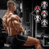 Yes4All Cable Machine Attachment, Row Handles, Tricep Rope, Straight Bar, V Bar, LAT Pulldown Accessories Load 880 LB for Home Gym(B. Double D Handle + TricepRope)