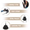 Yes4All Cable Machine Attachment, Row Handles, Tricep Rope, Straight Bar, V Bar, LAT Pulldown Accessories Load 880 LB for Home Gym(C. (Black) Full Combo: For 2 inch Olympic Plates)
