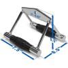 Yes4All Cable Machine Attachment, Row Handles, Tricep Rope, Straight Bar, V Bar, LAT Pulldown Accessories Load 880 LB for Home Gym(C. Double D Handle + Vshape Bar with Rubber)