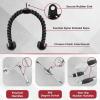 Yes4All Cable Machine Attachment, Row Handles, Tricep Rope, Straight Bar, V Bar, LAT Pulldown Accessories Load 880 LB for Home Gym(E. Tricep Rope + Double D + Straight Bar + V Bar)