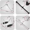 Yes4All Cable Machine Attachment, Row Handles, Tricep Rope, Straight Bar, V Bar, LAT Pulldown Accessories Load 880 LB for Home Gym(E. Tricep Rope + Double D + Straight Bar + V Bar)