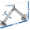 Yes4All Cable Machine Attachment, Row Handles, Tricep Rope, Straight Bar, V Bar, LAT Pulldown Accessories Load 880 LB for Home Gym(E. V Bar – Chrome)