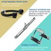 Yes4All Cable Machine Attachment, Row Handles, Tricep Rope, Straight Bar, V Bar, LAT Pulldown Accessories Load 880 LB for Home Gym(H. Double D Handle + TricepRope + Vshaped bar)