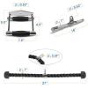 Yes4All Cable Machine Attachment, Row Handles, Tricep Rope, Straight Bar, V Bar, LAT Pulldown Accessories Load 880 LB for Home Gym(H. Double D Handle + TricepRope + Vshaped bar)
