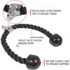 Yes4All Deluxe Tricep Rope Cable Attachment, 27 & 36 inch with 4 Colors, Exercise Machine Attachments Pulley System Gym Pull Down Rope with Carabiner(B. 36″ Black)