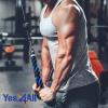 Yes4All Deluxe Tricep Rope Cable Attachment, 27 & 36 inch with 4 Colors, Exercise Machine Attachments Pulley System Gym Pull Down Rope with Carabiner(G. 27″ Blue Black)