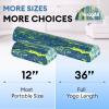 Yes4All EVA Firm Foam Roller for Stretching, Half Yoga Back Roller for Muscle Massage for Pilates, Yoga, Balance & Core Exercises – 12/36 inches(12-inch – Blue & Green)