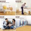 Yes4All EVA Interlocking Mats, Puzzle Floor Tiles, Foam Floor Padding with Border for Furniture, Home Space, Living Room, Garage 11,22,32 SQFT(A. Oak Wood Light)