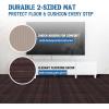 Yes4All EVA Interlocking Mats, Puzzle Floor Tiles, Foam Floor Padding with Border for Furniture, Home Space, Living Room, Garage 11,22,32 SQFT(D. Walnut Wood Dark)