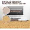 Yes4All EVA Interlocking Mats, Puzzle Floor Tiles, Foam Floor Padding with Border for Furniture, Home Space, Living Room, Garage(F. 48 Square Feet (12 Tiles) – Light Oak Wood)