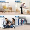 Yes4All EVA Interlocking Mats, Puzzle Floor Tiles, Foam Floor Padding with Border for Furniture, Home Space, Living Room, Garage(I. 48 Square Feet (12 Tiles) – Light Walnut Wood)
