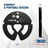 Yes4All Fractional Weight Plates Set, Available In Steel And Rubber, Set of 2/4/6 Plates in 1.25LB, 2.5LB, or 5LB Sizes, Micro Change Plates for Dumbbell and Olympic Barbell Weightlifting(B. 1.25LB x 4pcs (Steel))