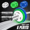 Yes4All Fractional Weight Plates Set, Available In Steel And Rubber, Set of 2/4/6 Plates in 1.25LB, 2.5LB, or 5LB Sizes, Micro Change Plates for Dumbbell and Olympic Barbell Weightlifting(I. 1.25LB x 2pcs (Rubber))