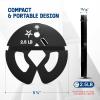 Yes4All Fractional Weight Plates Set, Available In Steel And Rubber, Set of 2/4/6 Plates in 1.25LB, 2.5LB, or 5LB Sizes, Micro Change Plates for Dumbbell and Olympic Barbell Weightlifting(D. 2.5LB x 4pcs (Steel))