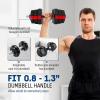 Yes4All Fractional Weight Plates Set, Available In Steel And Rubber, Set of 2/4/6 Plates in 1.25LB, 2.5LB, or 5LB Sizes, Micro Change Plates for Dumbbell and Olympic Barbell Weightlifting(B. 1.25LB x 4pcs (Steel))