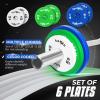 Yes4All Fractional Weight Plates Set, Available In Steel And Rubber, Set of 2/4/6 Plates in 1.25LB, 2.5LB, or 5LB Sizes, Micro Change Plates for Dumbbell and Olympic Barbell Weightlifting(K. 5LB x 2pcs (Rubber))