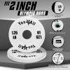 Yes4All Fractional Weight Plates Set, Available In Steel And Rubber, Set of 2/4/6 Plates in 1.25LB, 2.5LB, or 5LB Sizes, Micro Change Plates for Dumbbell and Olympic Barbell Weightlifting(I. 1.25LB x 2pcs (Rubber))