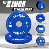 Yes4All Fractional Weight Plates Set, Available In Steel And Rubber, Set of 2/4/6 Plates in 1.25LB, 2.5LB, or 5LB Sizes, Micro Change Plates for Dumbbell and Olympic Barbell Weightlifting(K. 5LB x 2pcs (Rubber))