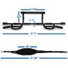 Yes4All Heavy Duty Wall Mounted Pull Up Bar, Over Door Pull Up Bar for Doorway, Multi Grip Chin Up Bar, Sturdy Strength Training Bars & Durable Gym Bar for Home Exercise(Combo Chin Up Bar + Ab Straps)