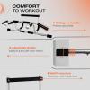 Yes4All Heavy Duty Wall Mounted Pull Up Bar, Over Door Pull Up Bar for Doorway, Multi Grip Chin Up Bar, Sturdy Strength Training Bars & Durable Gym Bar for Home Exercise(Elevated Doorway Pull Up Bar)