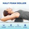 Yes4All High-Density EPP Half Round Back Roller Foam, Exercise Foam Roller for Yoga, Pilates & Stretching – 12, 18, 24, 36 inch(Black)
