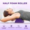 Yes4All High-Density EPP Half Round Back Roller Foam, Exercise Foam Roller for Yoga, Pilates & Stretching – 12, 18, 24, 36 inch(Purple)