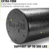 Yes4All High-Density EPP Round Back Roller Foam, Exercise Foam Roller for Yoga, Pilates & Stretching – 12, 18, 24, 36 inch(Black)