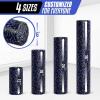 Yes4All High-Density EPP Round Back Roller Foam, Exercise Foam Roller for Yoga, Pilates & Stretching – 12, 18, 24, 36 inch(Blue Speckled)