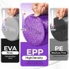 Yes4All High-Density EPP Round Back Roller Foam, Exercise Foam Roller for Yoga, Pilates & Stretching – 12, 18, 24, 36 inch(Purple)