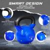 Yes4All Kettlebell, 5-100 LB Vinyl Coated Cast Iron Strength Training Kettlebells for Home Gym Exercises, Fitness, Full Body Workout Equipment, Push Ups, and Grip Strength(I. 45LB – Dark Blue)