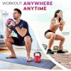 Yes4All Kettlebell, 5-65 LB Neoprene Coated Cast Iron Kettlebells, Wide Grip Handle & Flat Bottom for Swings, Squats, Deadlifts, Push Ups & Full Body Training at Home Gym – Single & Set(C. 12LB – Illuminating)