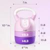 Yes4All Kettlebell Sets – Adjustable Kettlebell Set for Strength Training – Kettlebells Adjustable Weight for Versatile Workouts(A. Purple)
