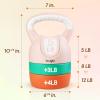 Yes4All Kettlebell Sets – Adjustable Kettlebell Set for Strength Training – Kettlebells Adjustable Weight for Versatile Workouts(B. Pastel)