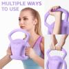 Yes4All Kettlebell, Strength Training Kettlebells for Women, Wide Multi-grip Textured Handle for Home Gym Exercises & Full Body Workout, Single 5–25 lb & Set of 10-15 lb(D. 20LB – Purple)