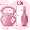 Yes4All Kettlebell, Strength Training Kettlebells for Women, Wide Multi-grip Textured Handle for Home Gym Exercises & Full Body Workout, Single 5–25 lb & Set of 10-15 lb(F. 10 – 15LB (Pink+Green))