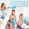Yes4All Kettlebell, Strength Training Kettlebells for Women, Wide Multi-grip Textured Handle for Home Gym Exercises & Full Body Workout, Single 5–25 lb & Set of 10-15 lb(E. 25LB – Blue)