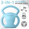 Yes4All Kettlebell, Strength Training Kettlebells for Women, Wide Multi-grip Textured Handle for Home Gym Exercises & Full Body Workout, Single 5–25 lb & Set of 10-15 lb(E. 25LB – Blue)