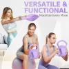 Yes4All Kettlebell, Strength Training Kettlebells for Women, Wide Multi-grip Textured Handle for Home Gym Exercises & Full Body Workout, Single 5–25 lb & Set of 10-15 lb(D. 20LB – Purple)