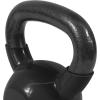 Yes4All Kettlebell, Vinyl Coated Kettlebell Cast Iron Sets with Stable Flat Bottom for Full Body Workout, Push up, Grip Strength Training & Weights Exercises(Black)